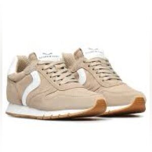 VOILE BLANCHE WOMENS JULIA SNEAKER BEIGE SUEDE Size 38